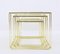 Gold Isocèle Nesting Tables by Max Sauze for Atrow, 1970s, Set of 3 3