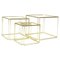 Gold Isocèle Nesting Tables by Max Sauze for Atrow, 1970s, Set of 3, Image 2