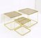 Gold Isocèle Nesting Tables by Max Sauze for Atrow, 1970s, Set of 3 10