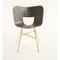 Ral Color Seat Tria Gold 4 Legs Chair by Colé Italia, Set of 4 14