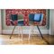 Denim & 3 Legs and Red Tria Wood 4 Legs Chair by Colé Italia, Set of 2 9