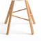 Denim & amp; 3 Beine und Roter Tria Holz Stuhl mit 4 Beinen von Colé Italia, 2er Set 4