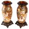 Meiji Period Vases of Satsuma, Set of 2 2
