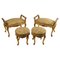 Antique Louis XV Style Seating Set, Set of 4 2