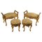 Antique Louis XV Style Seating Set, Set of 4, Image 2