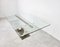 Vintage Dining Table in Acrylic Glass and Brass, 1970s, Image 5