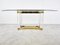 Vintage Dining Table in Acrylic Glass and Brass, 1970s, Image 9