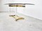 Vintage Dining Table in Acrylic Glass and Brass, 1970s 4