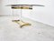 Vintage Dining Table in Acrylic Glass and Brass, 1970s, Image 4
