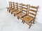 Vintage Brutalist Chairs in Oak and Wicker, 1960s, Set of 4, Image 5