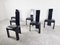 Dining Chairs in Inlaid Wood and Lacquer by Pietro Costantini, 1980s, Set of 6 6