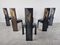 Dining Chairs in Inlaid Wood and Lacquer by Pietro Costantini, 1980s, Set of 6 7