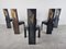 Esszimmerstühle aus Holz mit Intarsien & Lack von Pietro Costantini, 1980er, 6er Set 7