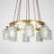 Chandelier in Glass and Metal 1