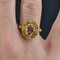 Granat Ring aus 18 Karat Gelbgold, 1900er 7