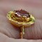 Granat Ring aus 18 Karat Gelbgold, 1900er 11