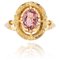 Granat Ring aus 18 Karat Gelbgold, 1900er 1