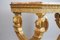 Schwedische Konsole aus goldenem Holz mit Marmorplatte, 1800 7