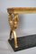 Schwedische Konsole aus goldenem Holz mit Marmorplatte, 1800 13