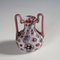 Vase Millefiori Murrine Rouge et Blanc de Fratelli Toso, 1920s 4