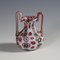 Millefiori Vase aus rotem und weißem Murrine von Fratelli Toso, 1920er 2