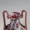 Millefiori Vase aus rotem und weißem Murrine von Fratelli Toso, 1920er 5