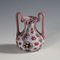 Millefiori Vase in Red and White Murrine from Fratelli Toso, 1920s 3