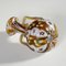 Millefiori Vase Brown and White in Murano and Murrine from Fratelli Toso 6