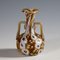 Millefiori Vase Brown and White in Murano and Murrine from Fratelli Toso 2