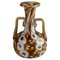 Millefiori Vase Brown and White in Murano and Murrine from Fratelli Toso 1
