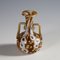 Millefiori Vase Brown and White in Murano and Murrine from Fratelli Toso, Image 3