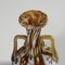 Millefiori Vase Brown and White in Murano and Murrine from Fratelli Toso 5
