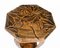 Antiker Beistelltisch aus geschnitztem Nussholz im Jugendstil, frühes 20. Jh 6