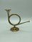 Vintage Brass Horn Candleholder, Image 1