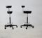 Leather and Steel Swivel Stool by George Nelson for Vitra, 2001, Set of 2 5