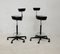 Leather and Steel Swivel Stool by George Nelson for Vitra, 2001, Set of 2 8
