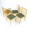 Czechoslovakian Blond Dining Chairs from Drevospoj, 1960s, Set of 4, Image 1