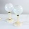 Czechoslovakian Lamps in Opaline Glass, 1970s, Set of 2 2