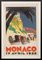 Vintage Reprint of The Monaco 1932 Grand Prix Racing Poster, 1960, Image 1