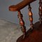 Antique Victorian Captains Chairs in Elm, 1870, Set of 5, Image 9