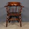 Antique Victorian Captains Chairs in Elm, 1870, Set of 5 4