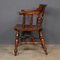 Antique Victorian Captains Chairs in Elm, 1870, Set of 5 7