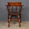 Antique Victorian Captains Chairs in Elm, 1870, Set of 5, Image 5