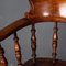 Antique Victorian Captains Chairs in Elm, 1870, Set of 5, Image 8