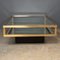 Italian Red Vitrine Coffee Table in Brass, 1970s 3