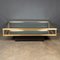 Italian Red Vitrine Coffee Table in Brass, 1970s, Image 4