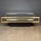 Italian Red Vitrine Coffee Table in Brass, 1970s 2