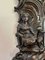 Großer antiker viktorianischer Konsolentisch aus geschnitztem Mahagoni mit Spiegel 11