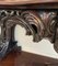 Large Antique Victorian Console Table in Carved Mahogany with Mirror Back 10