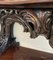 Large Antique Victorian Console Table in Carved Mahogany with Mirror Back, Image 10